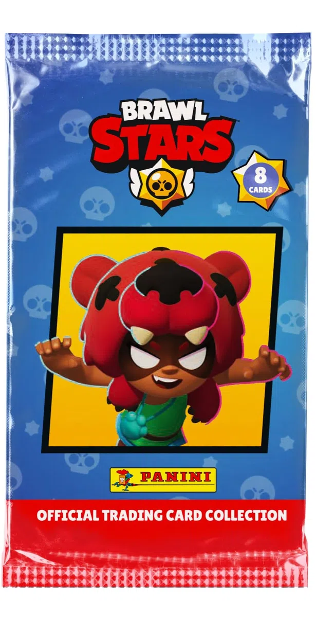 Panini Brawl Stars Trading Cards - Confezione da 18 buste (8 carte) + 1 biglietto edizione limitata