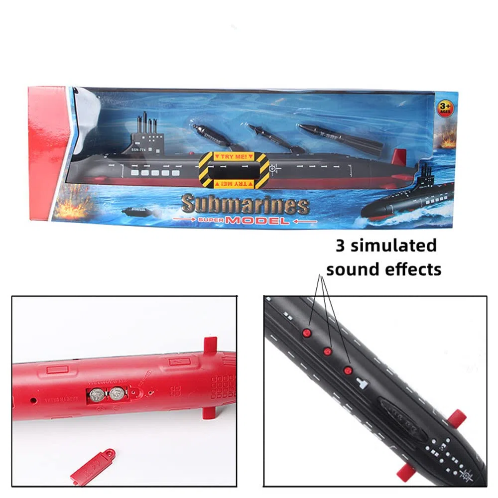 1:350 Sottomarino Navy Seawolf della Marina Modello Grande Silurante Sottomarino da Guerra Sottomarino Nucleare Modello Militare in Plastica