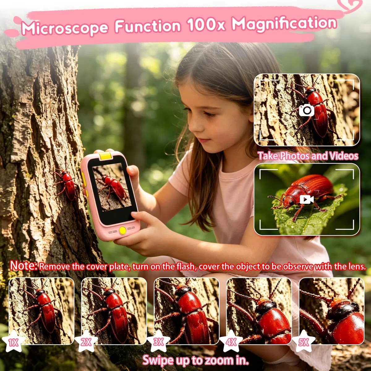 Telefono Giocattolo per Bambini, Macchina Fotografica, Regalo Bambina 3 4 5 6 7 8 Anni, Cellulare per Bambini, Unicorno Telefoni Educativi Finto per Bambina, Regali di Compleanno e Natale per Ragazze