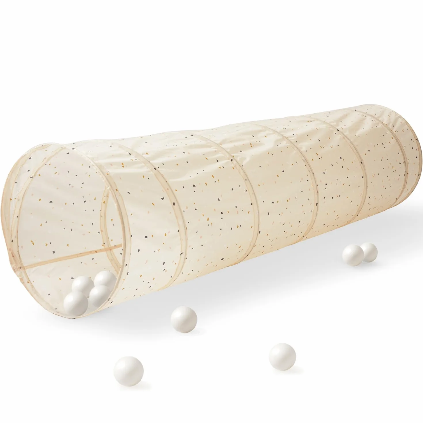 3 Sprouts - Tunnel Gioco per Bambini - Tenda da Gioco Pieghevole e Portatile - Terrazzo Beige