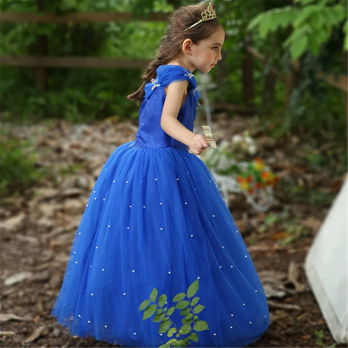 Ragazza Principessa Costume Manicotto a Sbuffo Festa Vestito Costume da per Bambina Halloween Cosplay Carnevale Festa Compleanno Abiti