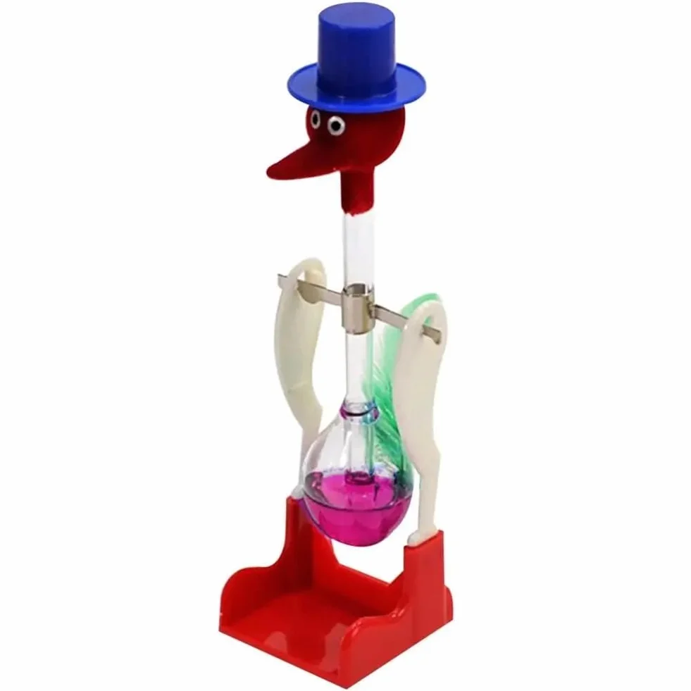 Che Beve Trasparente con Movimento Fluido Perpetuo Equilibrio Bere Uccelli Acquatici Non-Stop Giocattoli Educativi per Bambini,e