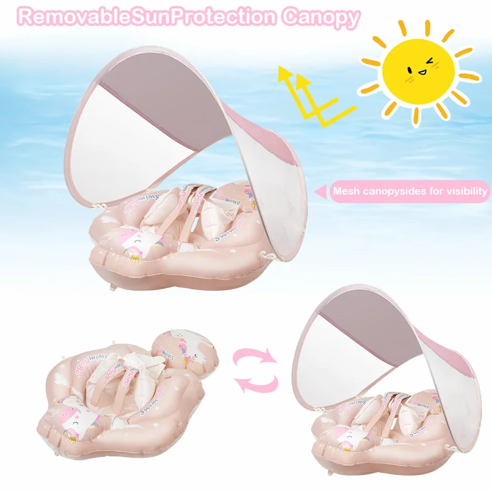 Vicloon Anello di Nuoto per Bambini, Piscina Salvagente per Bambini, Salvagente Gonfiabile per Piscina in PVC Sicuro, Salvagente per Bambini Adatto per Bagno, Piscina, Mare