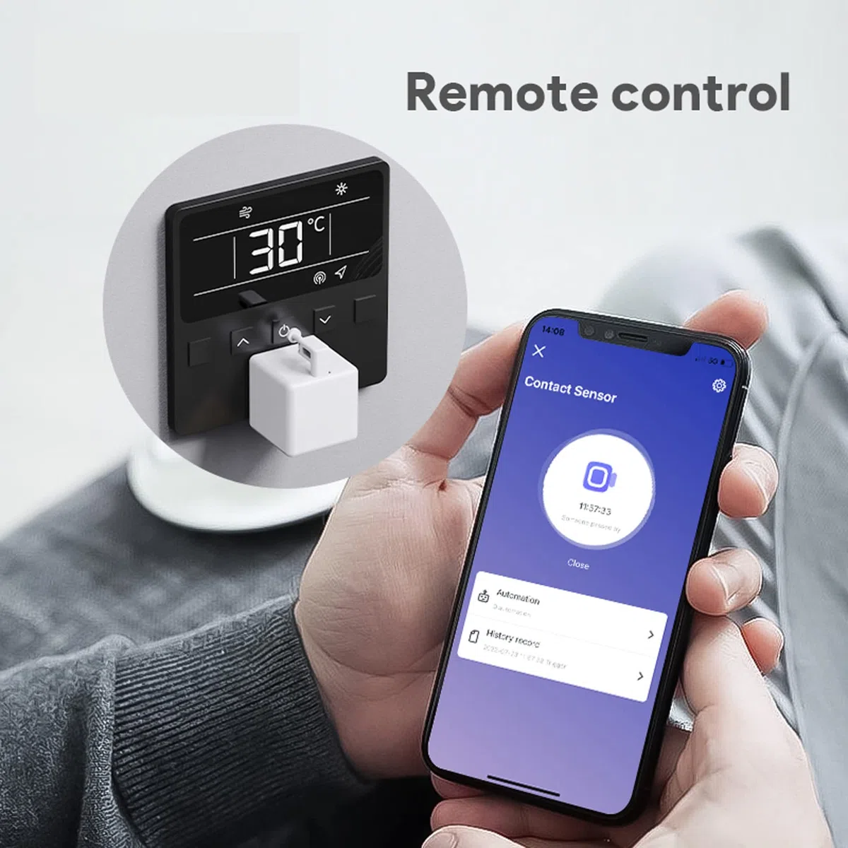 DAZZLEEX Interruttore intelligente pulsante pusher, 1 pz Smart Fingerbot Robot Interruttore per Bot Pulsante Push per Smart Life Telecomando Bianco
