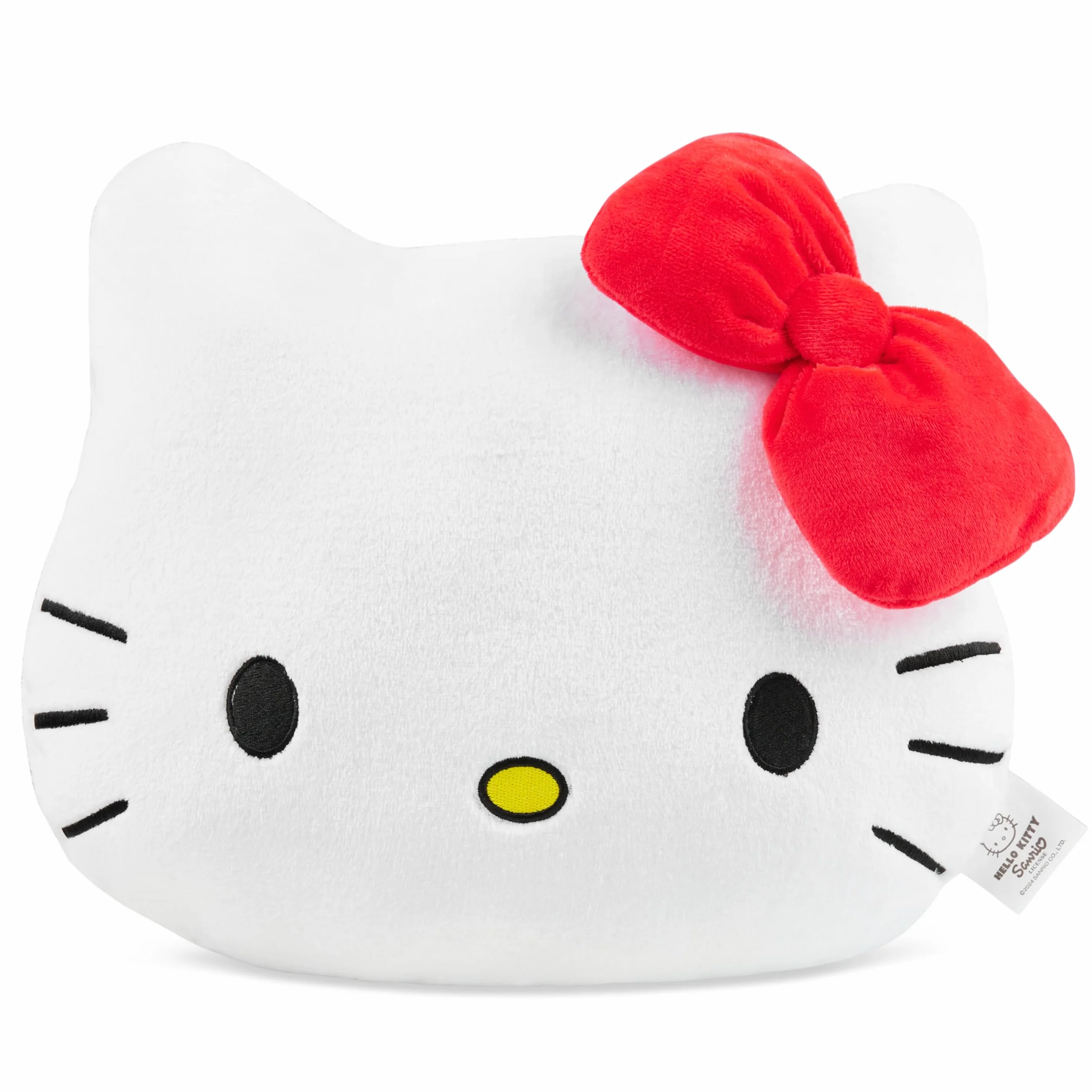 Get Trend Hello Kitty Sanrio 3D Peluche Cuscino per Divano, Letto, Kawaii Abbraccio Cuscini Donna Adolescenti Bambini, Regali per Lei (Bianco Hello Kitty, L37 x W32)