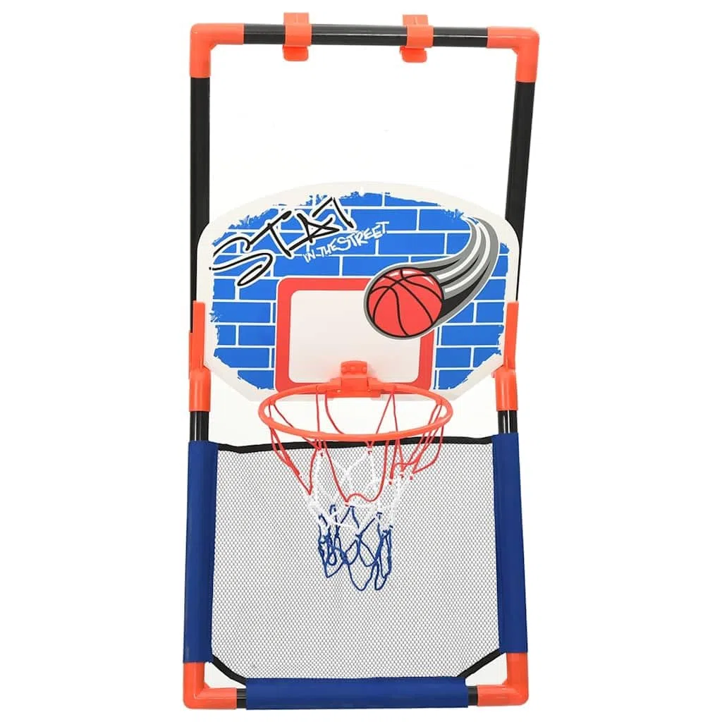 Set da basket multifunzionale per porta e parete per bambini per un allenamento in sala o in giardino