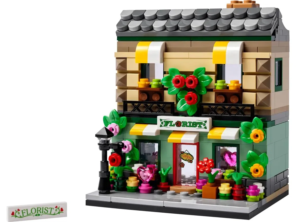 LEGO Flower Store 40680 - Modellino da collezione con dettagli interni, design personalizzabile, ottimo regalo per adulti e adolescenti, 337 pezzi
