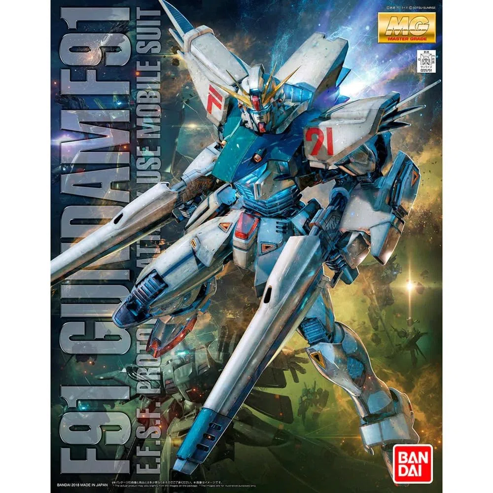 MG Mobile Suit Gundam F91 Gundam F91 Ver.2.0 Scala 1:100 Modello in plastica codificata a colori