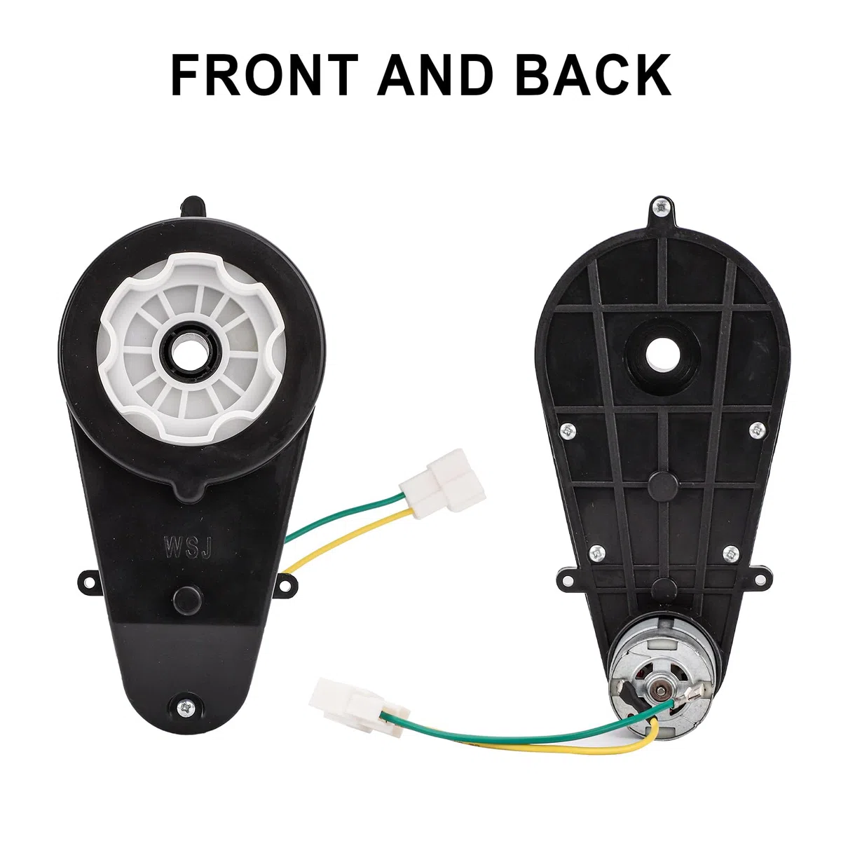 2pz Cambio Auto per Bambini, 24V-RS555 Giocattolo Auto Cambio Motore Aggiornamento Cambio Motore Ad Alta Velocità per Bambini Cavalcano Giocattoli Auto