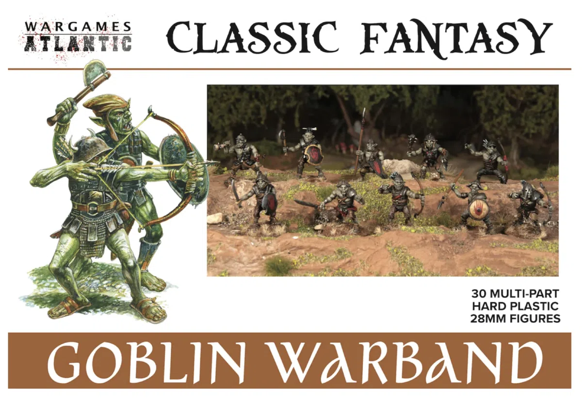 Classic Fantasy: Goblin Warband (30 figure in plastica dura multiparte da 28 mm)..