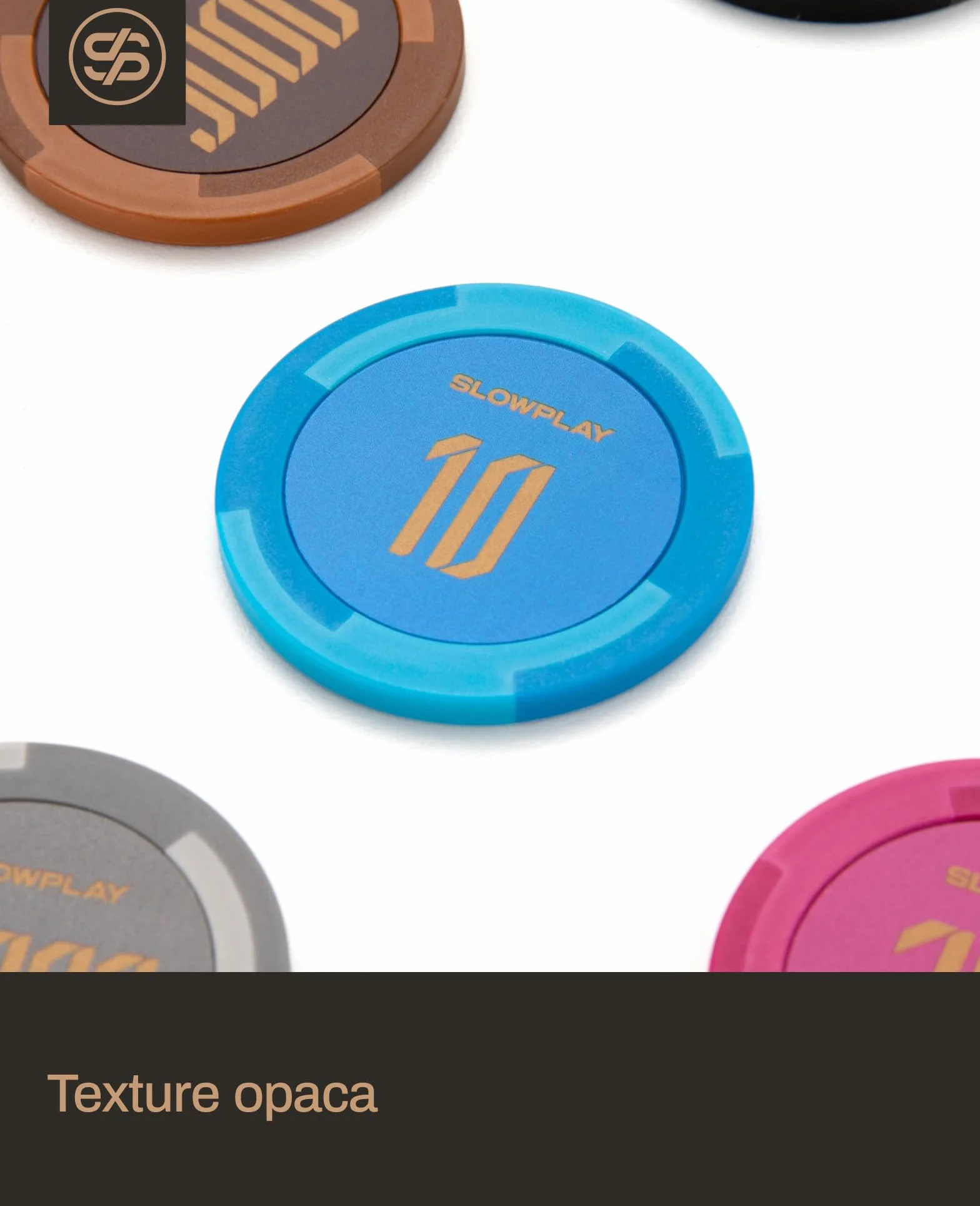 SLOWPLAY Godel Fiches da Poker in Argilla | 50 Pezzi di Fiches da Poker Texas Holdem, 14g Fiches da Poker [con Valore] | Squisita fattura e Design (Nero)