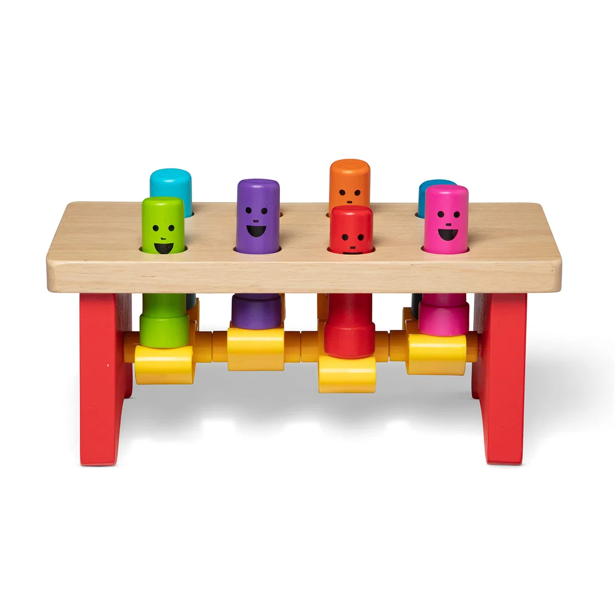 Melissa & Doug Banco da Lavoro in Legno con Martello, Gioco Educativo, Giocattoli per Lo Sviluppo, Giocattoli Prima Infanzia, Montessori, Regalo Bambini Bambine di 2 3 4 5 Anni