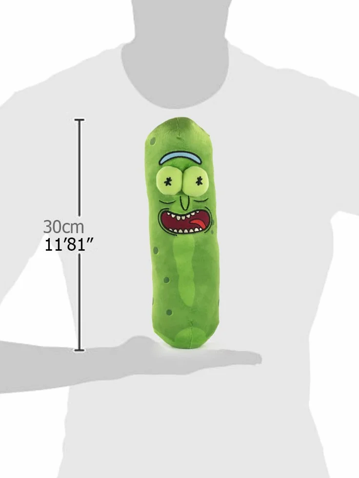 Play by Play Rick e Morty - Peluche Rick (Cetriolo Rick) 30cm - qualità Super Soft