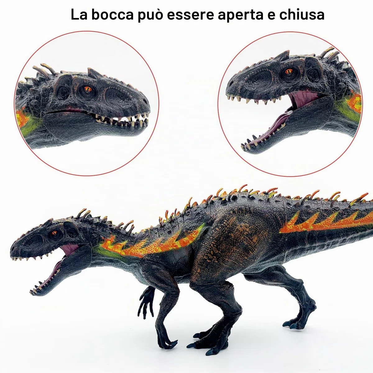 Grande giocattolo di dinosauro Tyrannosaurus Rex 34 cm, statuetta di dinosauro dipinta a mano, figurina d'azione educativa per collezionisti, Party Favor