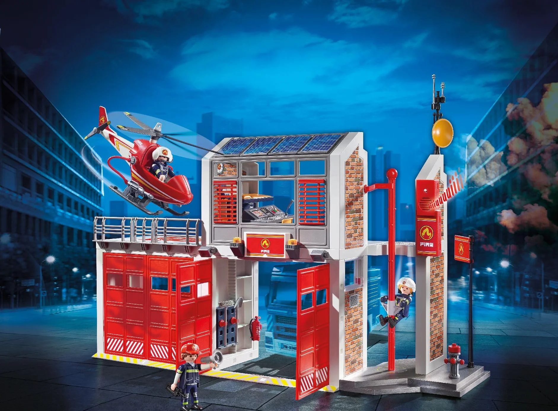 PLAYMOBIL City Action 9462 - Grande Centrale dei Vigili del Fuoco, Dai 5 anni