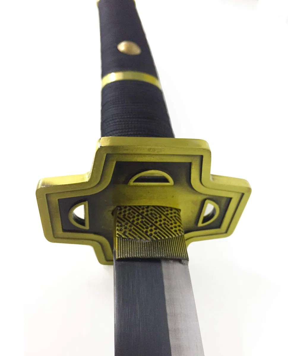 Katana Ornamentale Non AFFILATA Zoro SANDAI YUBASHIRI Nera One Piece da Collezione (ZS9461A)