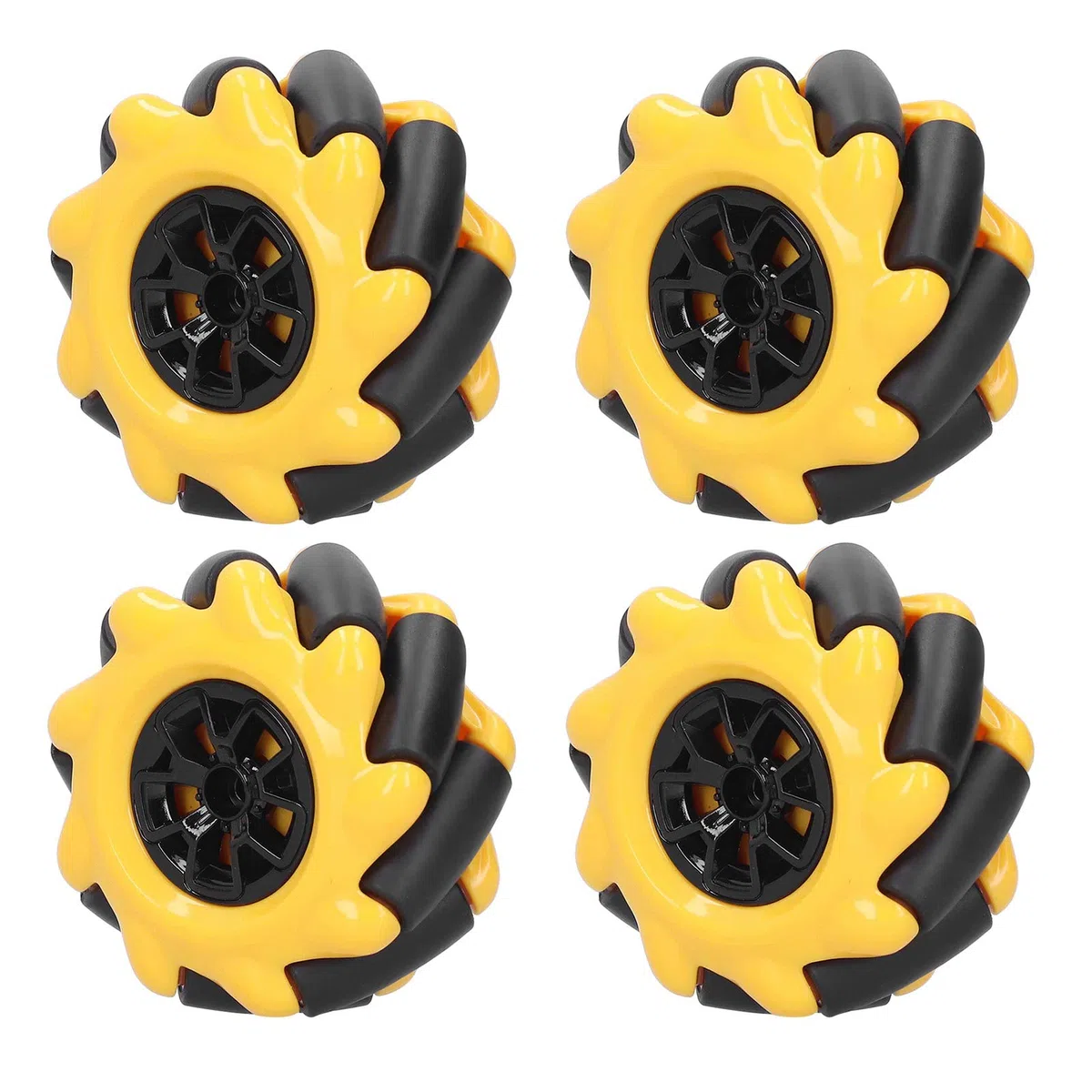 Ruota Mecanum, ruota omnidirezionale da 60 mm Ricambi auto robot intelligenti Accessori Componenti giocattolo fai-da-te(2 Pairs)