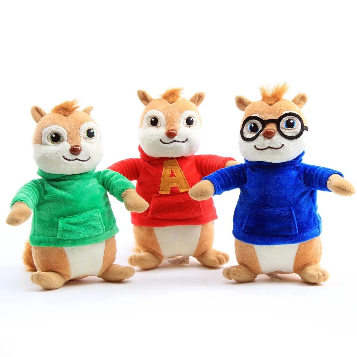 Cartoon Chipmunks Alvin Simon Theodore Peluche Giocattoli Imbottiti Bambola Animale 9'' Figura 3 pezzi