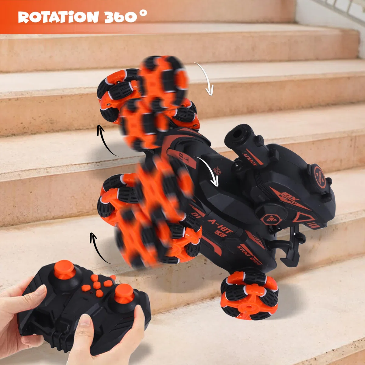 Funfy- Climbing Racing RC Car, Multicolore, Boys, FYRCWBC01