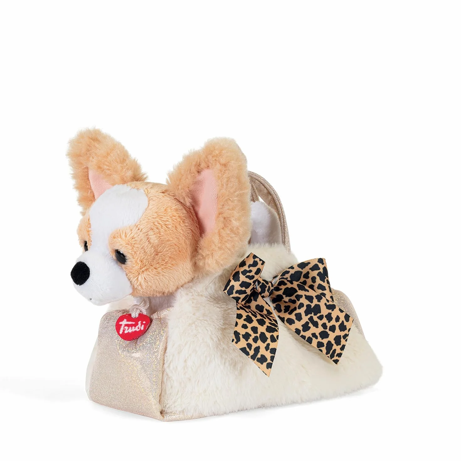 Trudi Cane Animalier Fashion Bag | Animali peluche idea regalo | 17x20x11 cm taglia XS | Fashion pets | modello 56080