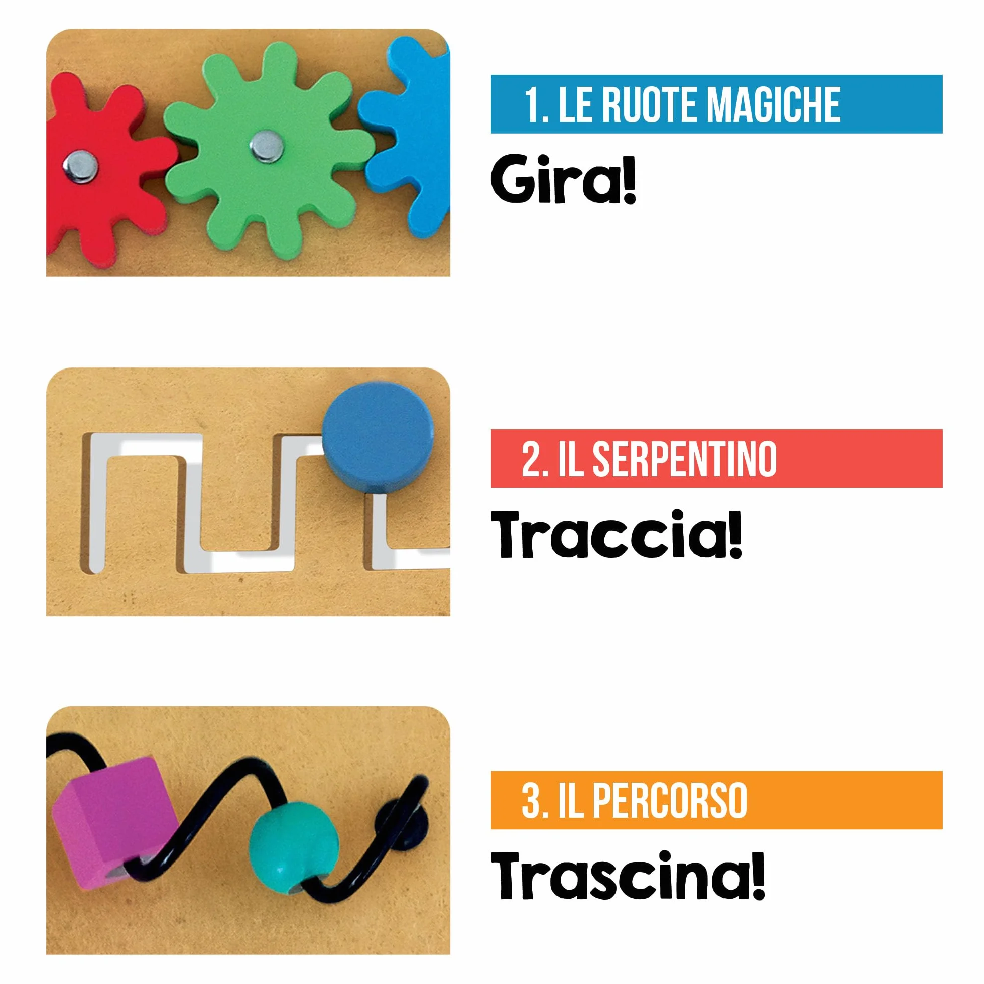 HEADU - Laboratorio Manine Attive Montessori - Con 24 Forme Tattili Degli Animali | Giochi Educativi 1 2 3 Anni, Gioco Montessori, Giochi Tattili Bambini, Regalo Bambino Piccolo, Regalo bambina 2 anni