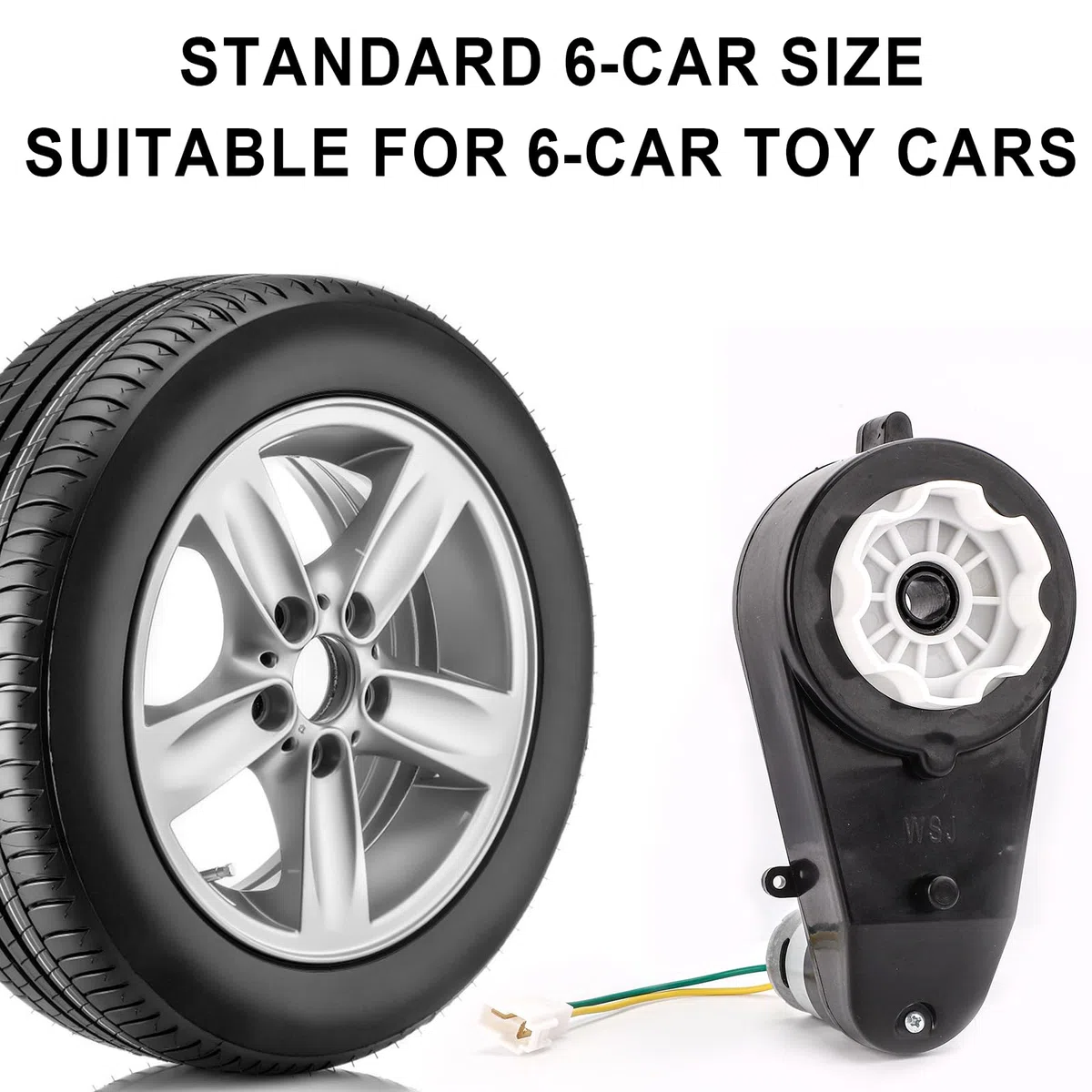 2pz Cambio Auto per Bambini, 24V-RS555 Giocattolo Auto Cambio Motore Aggiornamento Cambio Motore Ad Alta Velocità per Bambini Cavalcano Giocattoli Auto