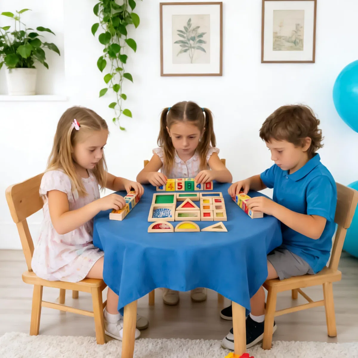 di costruzione per bambini, blocco sensoriale, giocattolo educativo di menta in legno, giocattolo colorato, blocco impilabile, per calze di compleanno, casa, asilo,