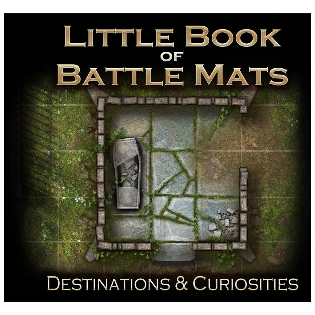 Loke Battlemats | The Little Book of Battle Mats – Destinations & Curiosities | RPG | Accessory | Ages 14+ | English