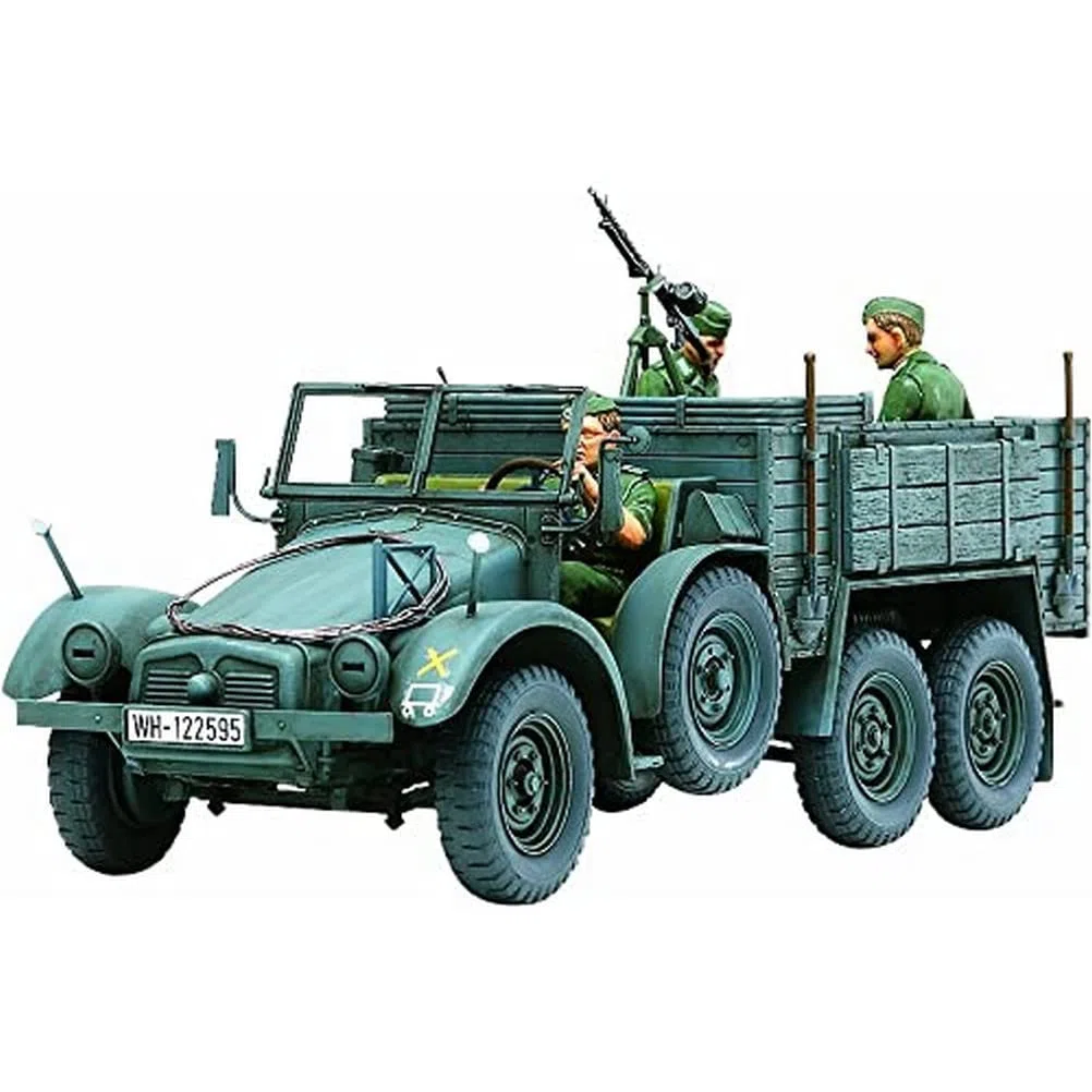 Tamiya 300035317 - Modellino Camion Leggero Tedesco Krupp Protze (3) seconda Guerra Mondiale, Scala 1:35