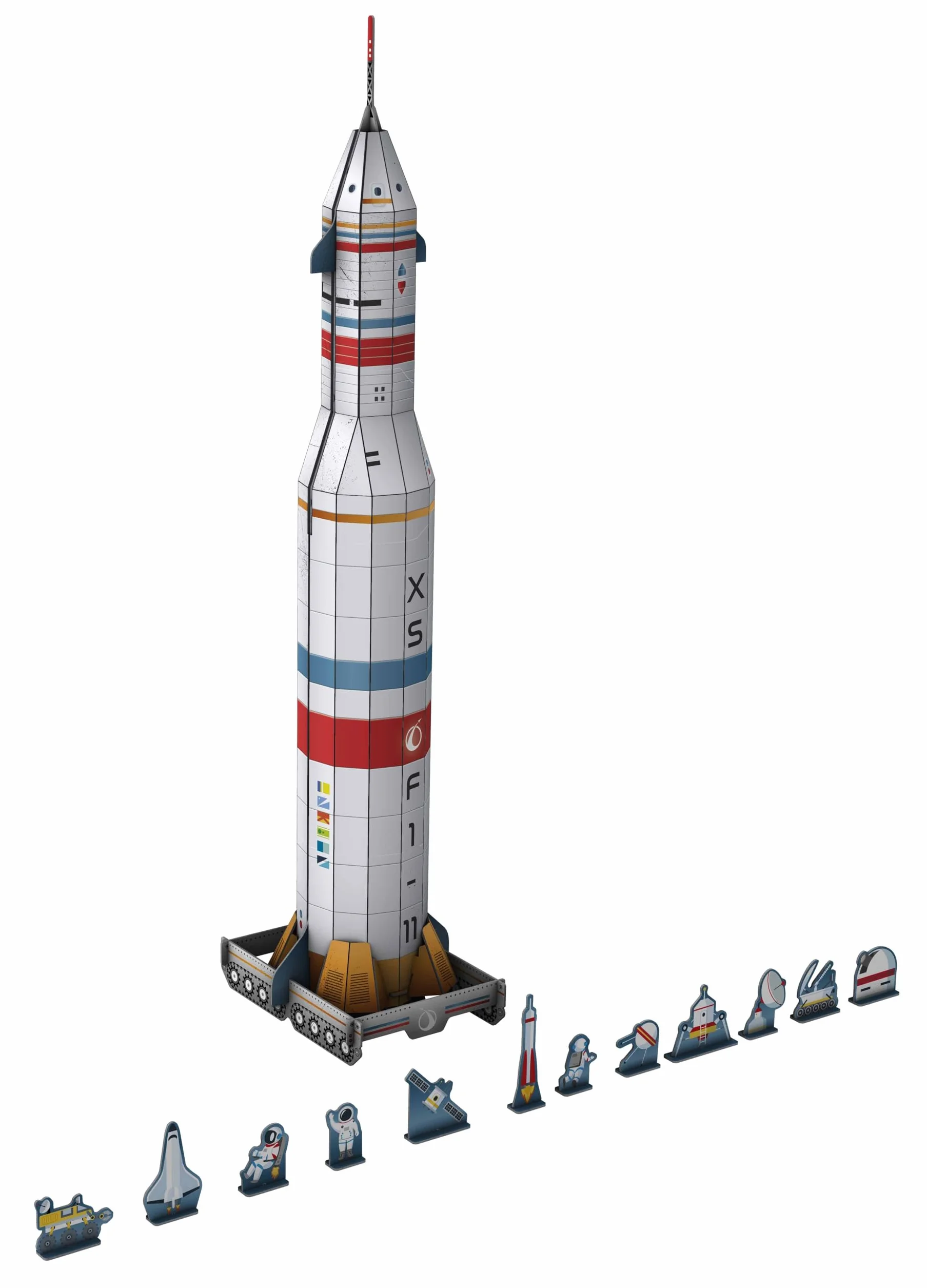Il razzo spaziale 3D. Costruisci il tuo razzo! Ediz. a colori. Con modellino