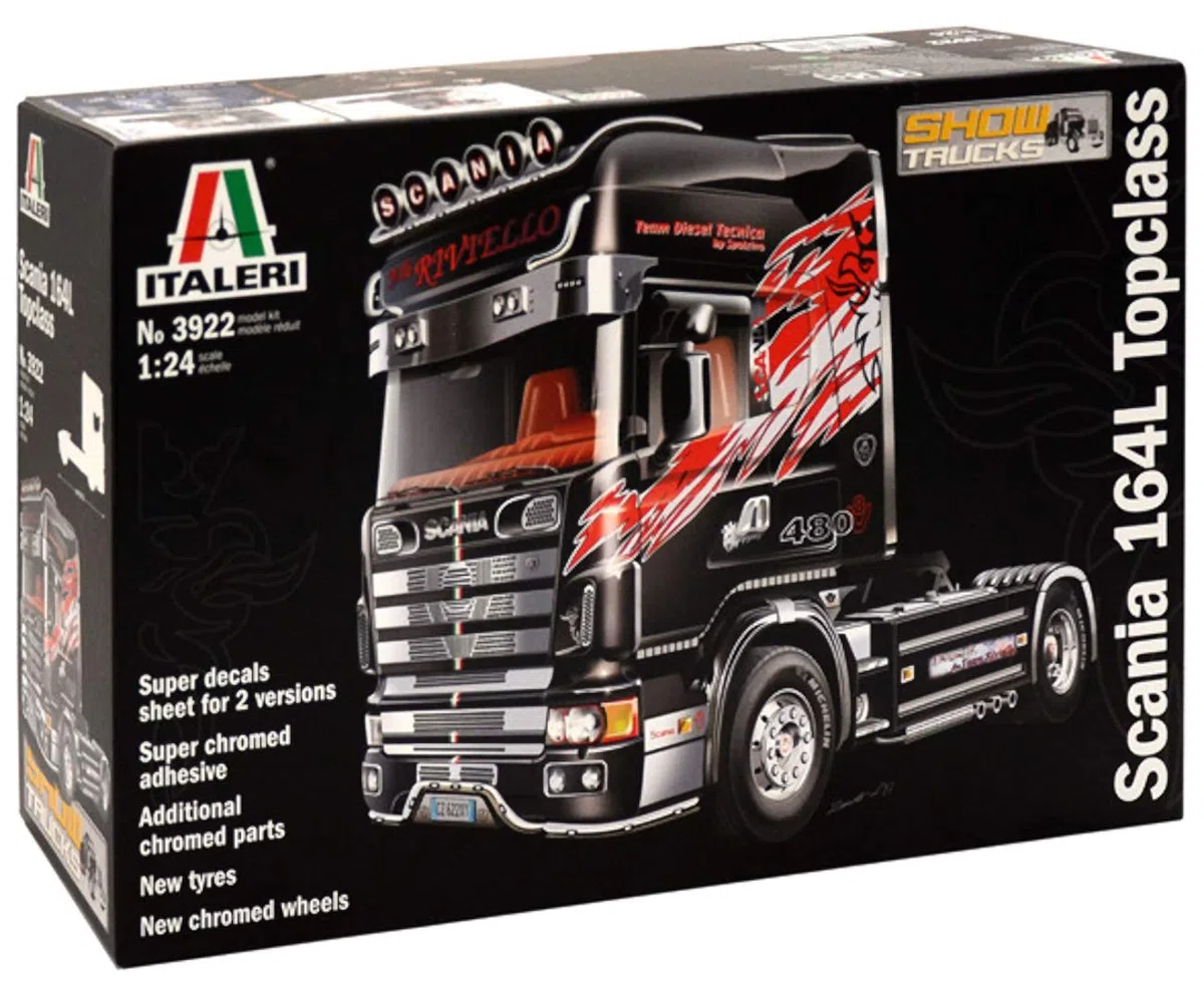 Italeri 3922 - Scania 164l Topclass "Showtrucks" Model Kit Scala 1:24