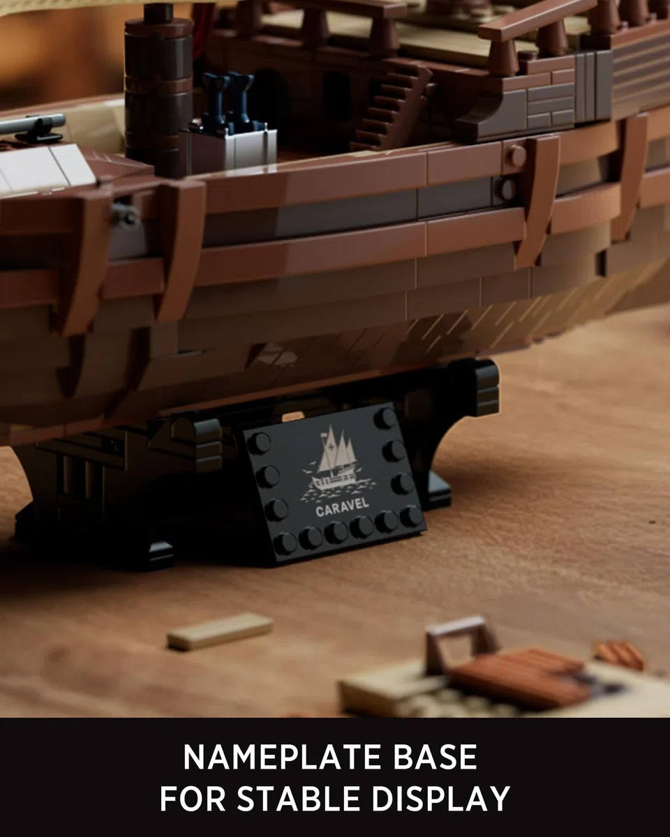 Nifeliz Kit di Costruzione della Nave a Vela Nina per Adulti, Modello Decorativo per Ufficio, Camera da Letto o Mensola, Regalo per Appassionati di Navi (1.402 Pezzi, NF10352)