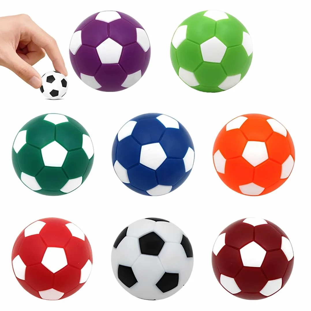 Palline Calcio Balilla 8 Set, Biliardino Da Tavolo 28Mm, Mini Piccole Palle Ricambio Per Accessorio Gioco Tavola Biliardino, Per Amici, Famiglia, Bambini E Adulti, Aumenta Il Divertimento