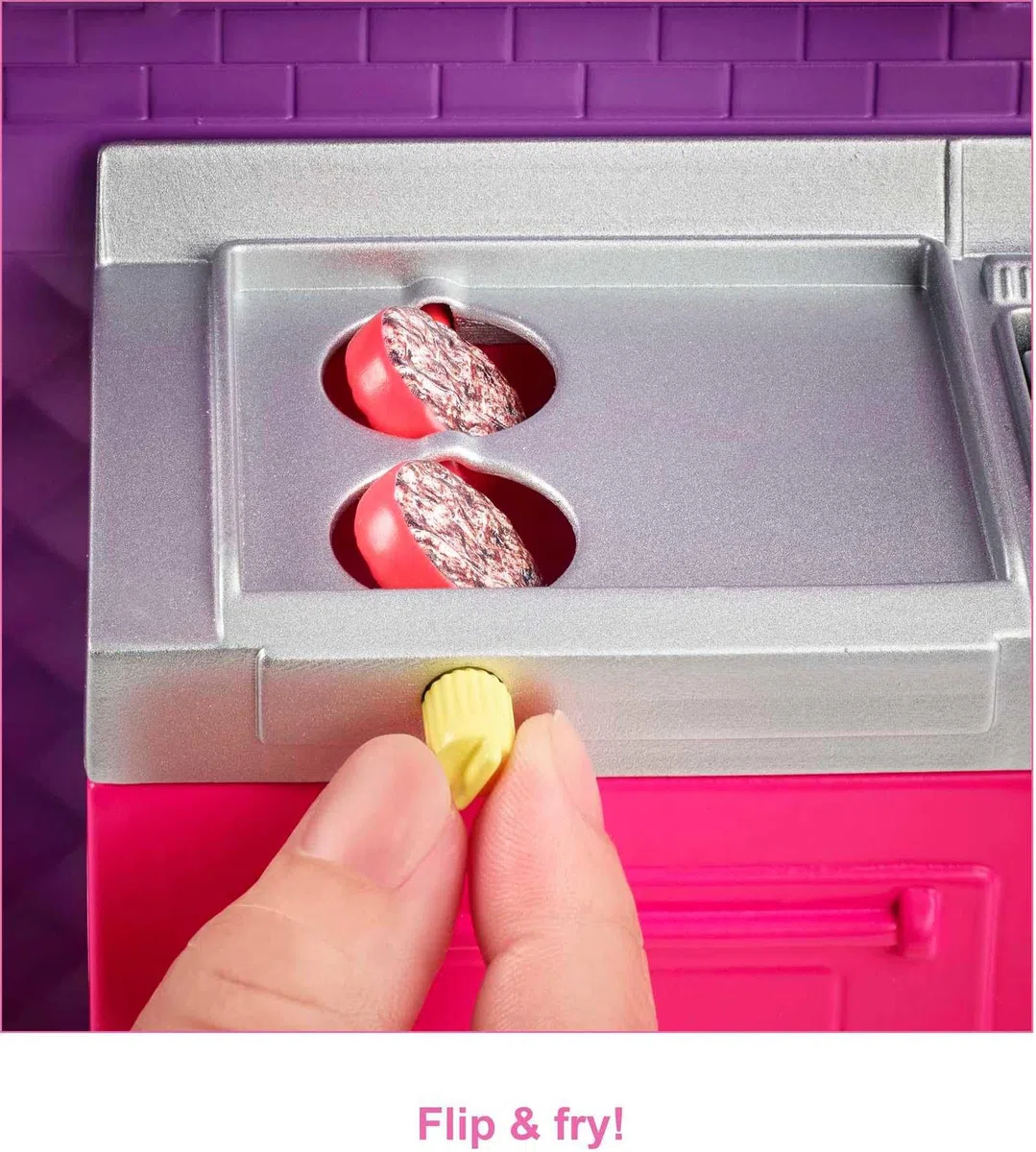 Barbie Furgoncino Street Food, Veicolo Trasformabile con più di 30 Accessori, Giocattolo per Bambini 3+ Anni, GMW07