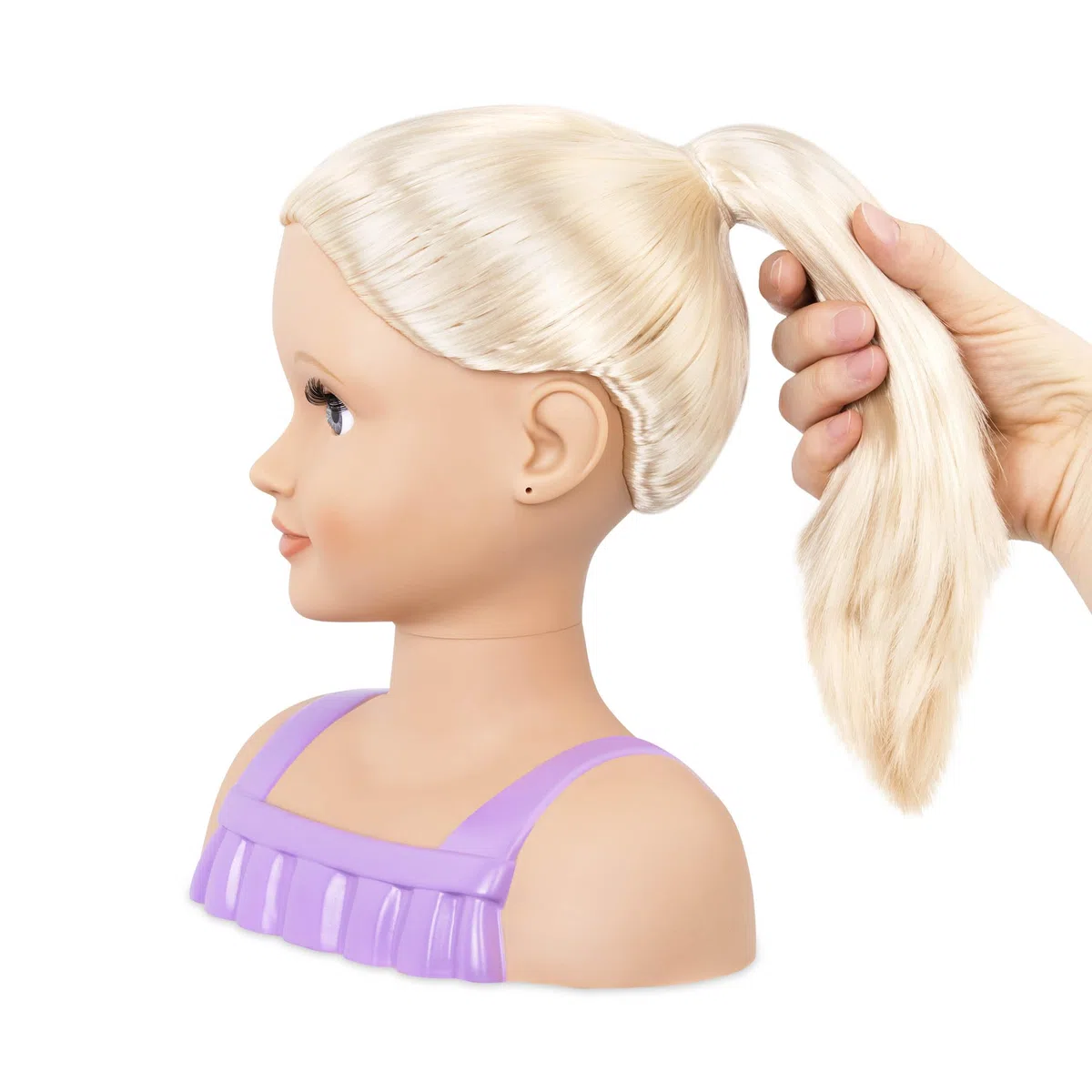 Our Generation - Trista - Testa per lo styling delle bambole - Capelli biondi e occhi azzurri - Gioco di finzione - Giocattolo per bambini dai 3 anni in su