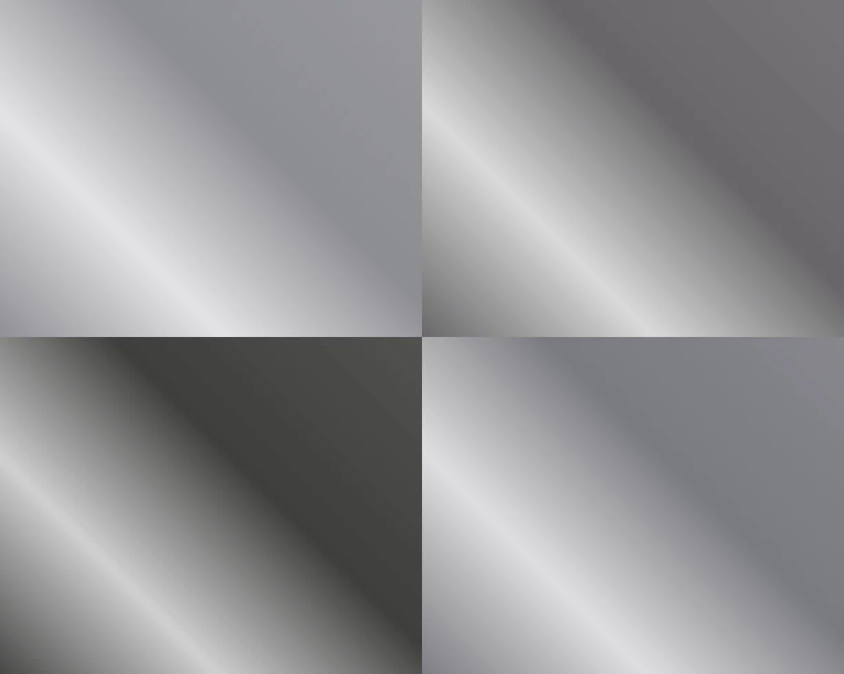 Set di colori, finitura metallica, diversi