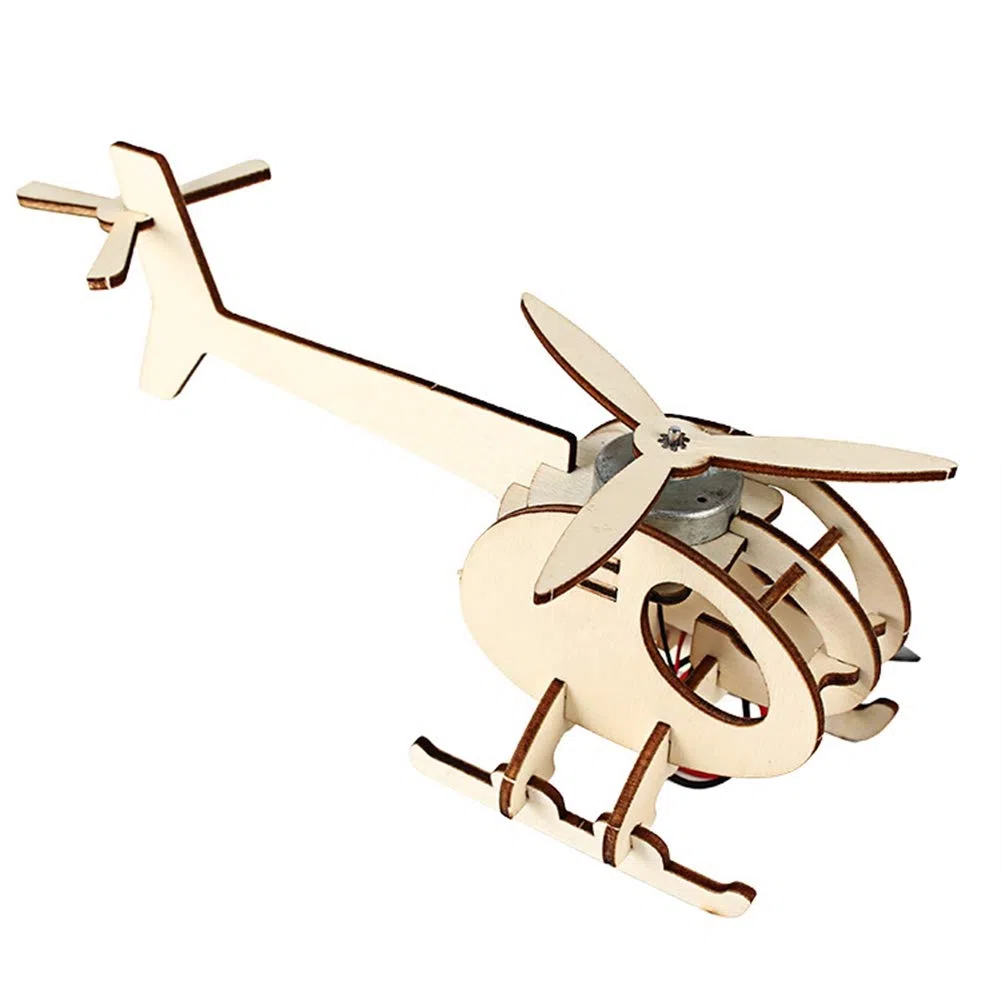 Gegong Kit Artigianato per Bambini per Bambini a Aereo in Legno educativo aderoperato Solare per Bambini