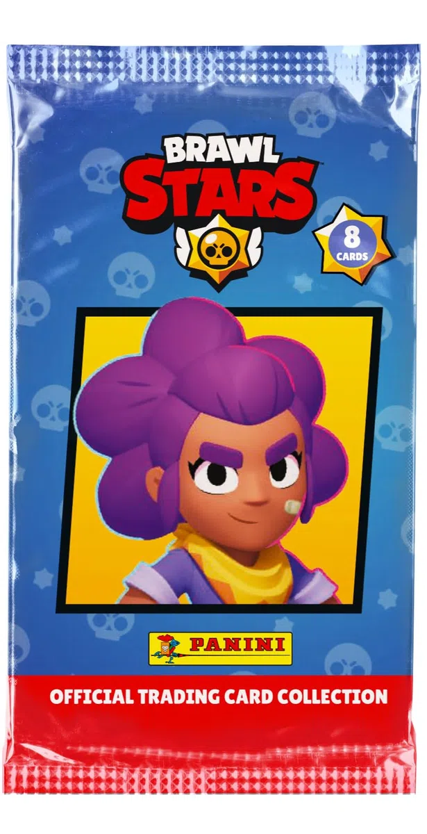 Panini Brawl Stars Trading Cards - Confezione da 18 buste (8 carte) + 1 biglietto edizione limitata