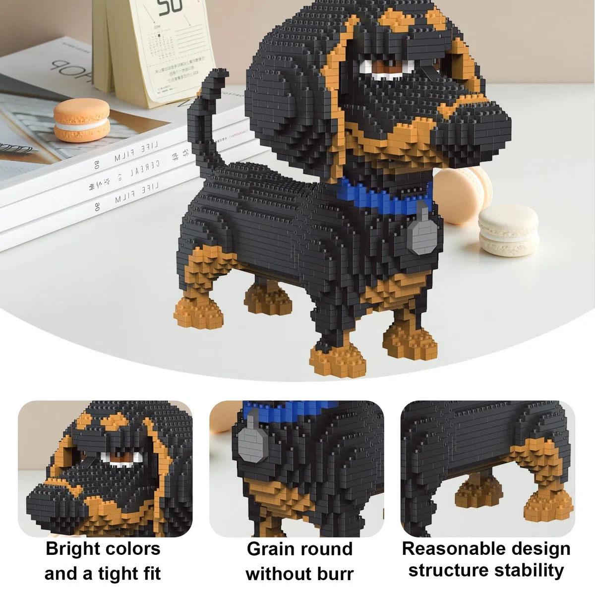 Micro Building Blocks Puzzle Bassotto, cartone animato Nano Building Blocks per adulti decompressione regalo