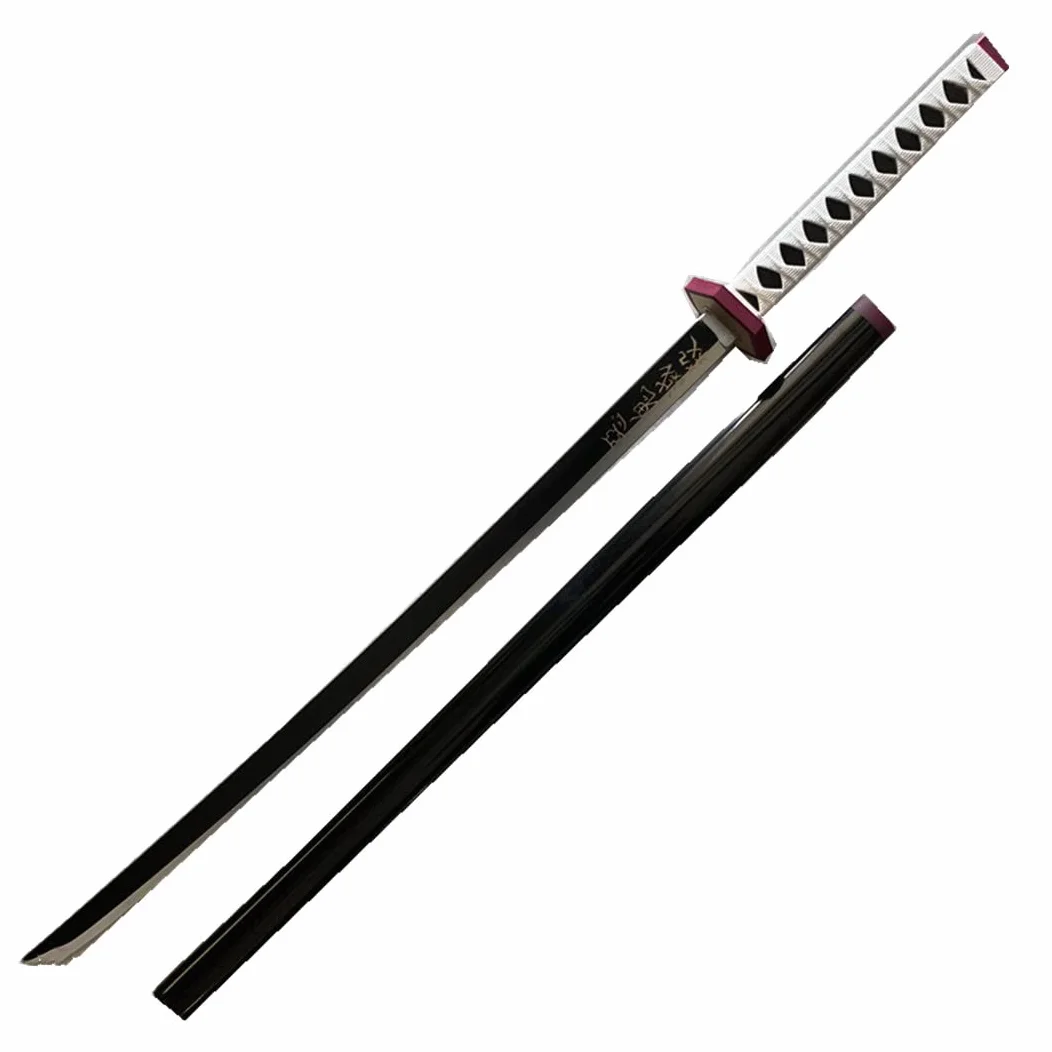 damdos Halloween Prop for Demon Slayer Katana Agatsuma Zenitsu Cosplay Sword Kamado Tanjirou Swords Shinazugawa Sanemi Weapons PU Material Xmas Birthday Gifts (Tomioka Giyuu)