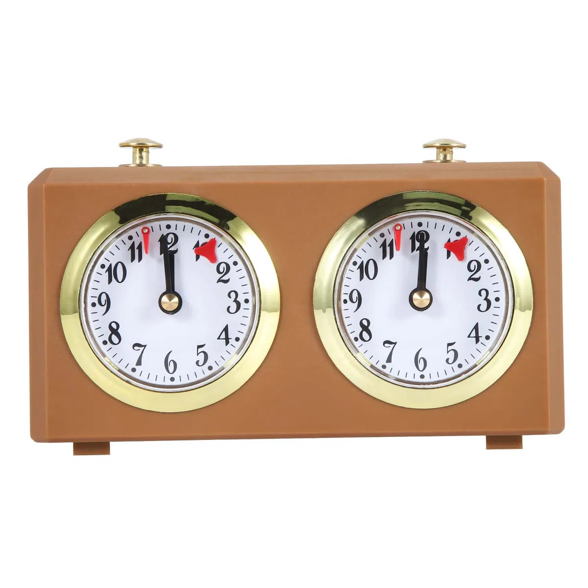 Jevina Orologio meccanico Scacchi Analogico per Scacchi Gioco Timer Orologio Orologi Ufficiali Timer Batteria Richiesta