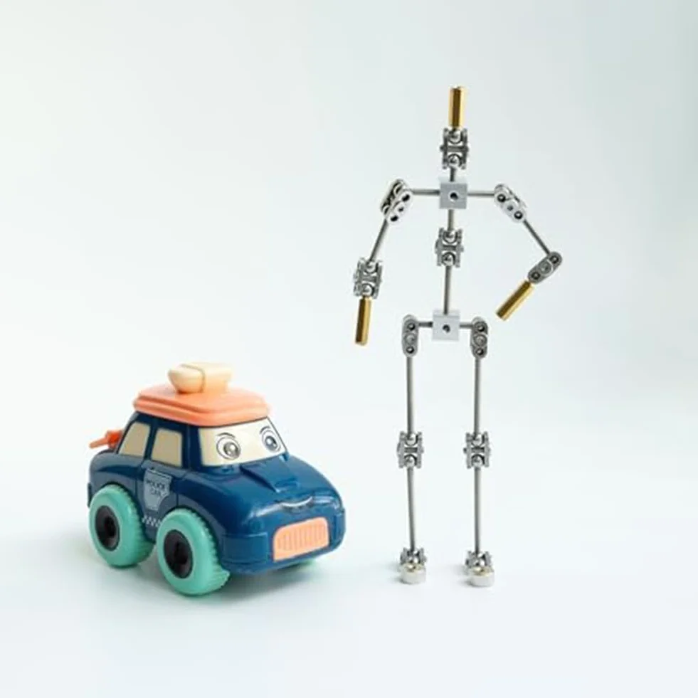 Jevina Armature Kit - Scheletro per bambole fai da te in metallo, facile da montare, design animato, per stop motion
