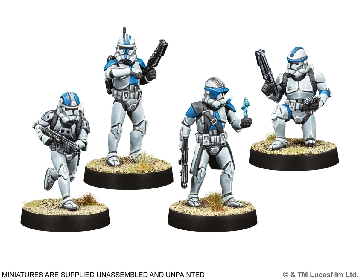 Atomic Mass Games | Star Wars: Legion Republic Specialists Personnel | Espansione Per Gioco Di Miniature, 4 Miniature, Carte Comando, Carte Upgrade | 2 Giocatori | 60-120 Minuti