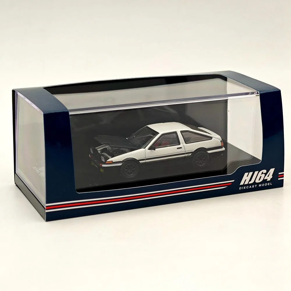 Hobby Japan 1/64 per Sprinter Trueno GT APEX (AE86) JDM Style con cofano in carbonio bianco HJ641052BWB Diecast Model Car Collection Auto Toys Gift