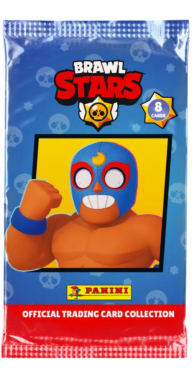 Panini Brawl Stars Trading Cards - Confezione da 18 buste (8 carte) + 1 biglietto edizione limitata