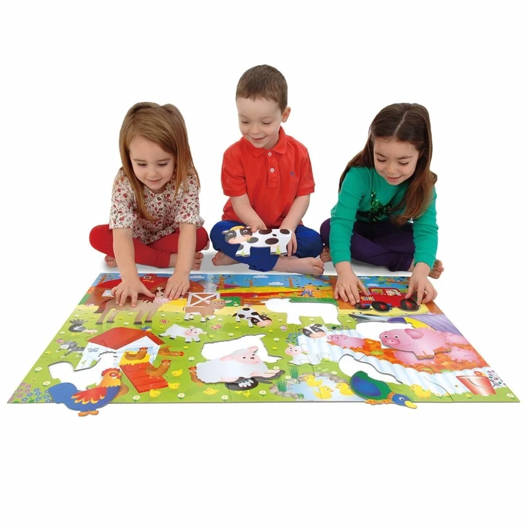 Galt Toys, Giant Floor Puzzle - Farm, Floor Puzzles for Kids, Ages 3 Years Plus