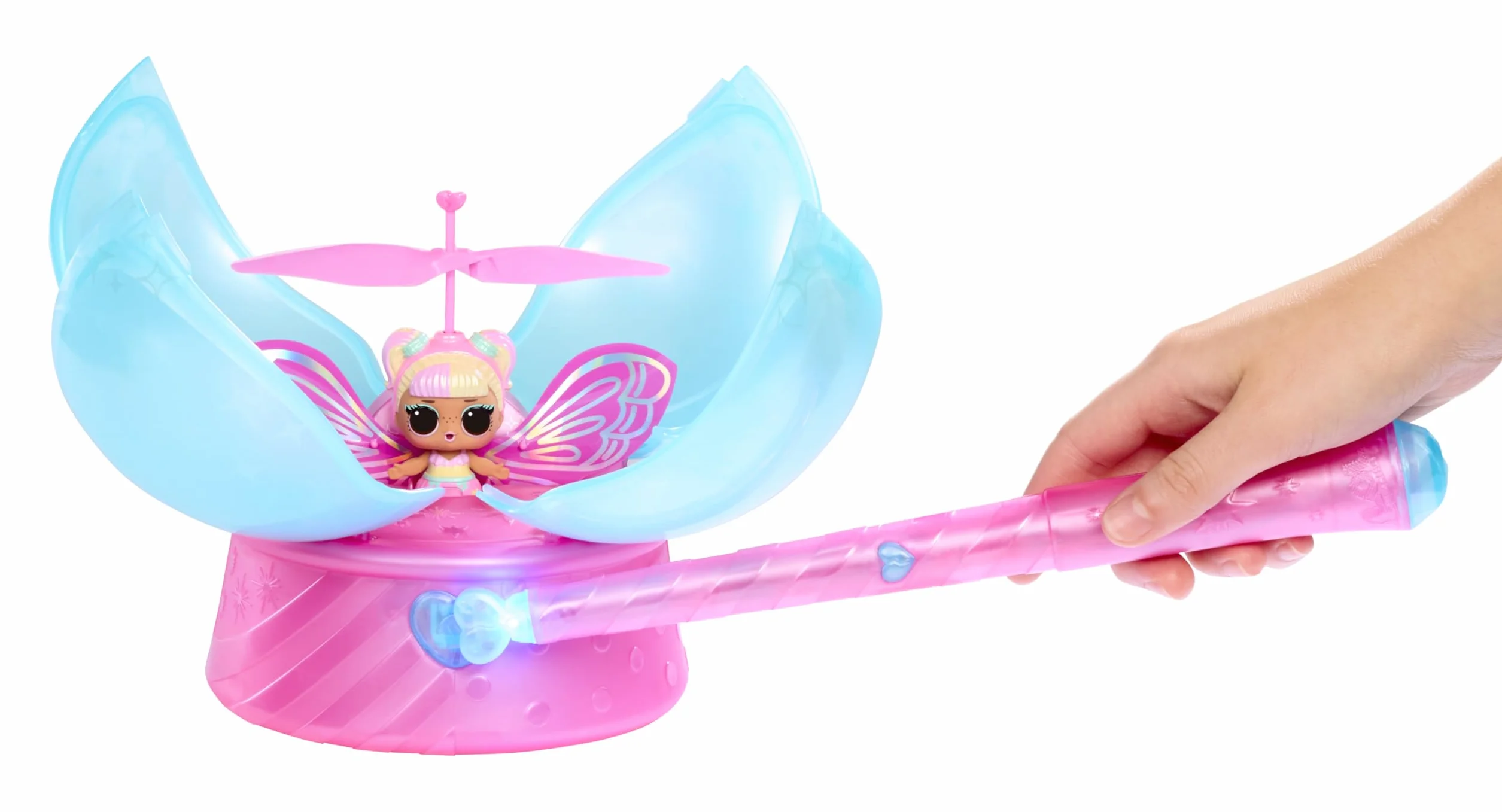 L.O.L. Surprise! Magic Flyers Fairies Tots - Snowflake: Include 1 Bambola e una Bacchetta, Fornita in una Confezione a Forma di Fiore, Collezionale tutte e 2