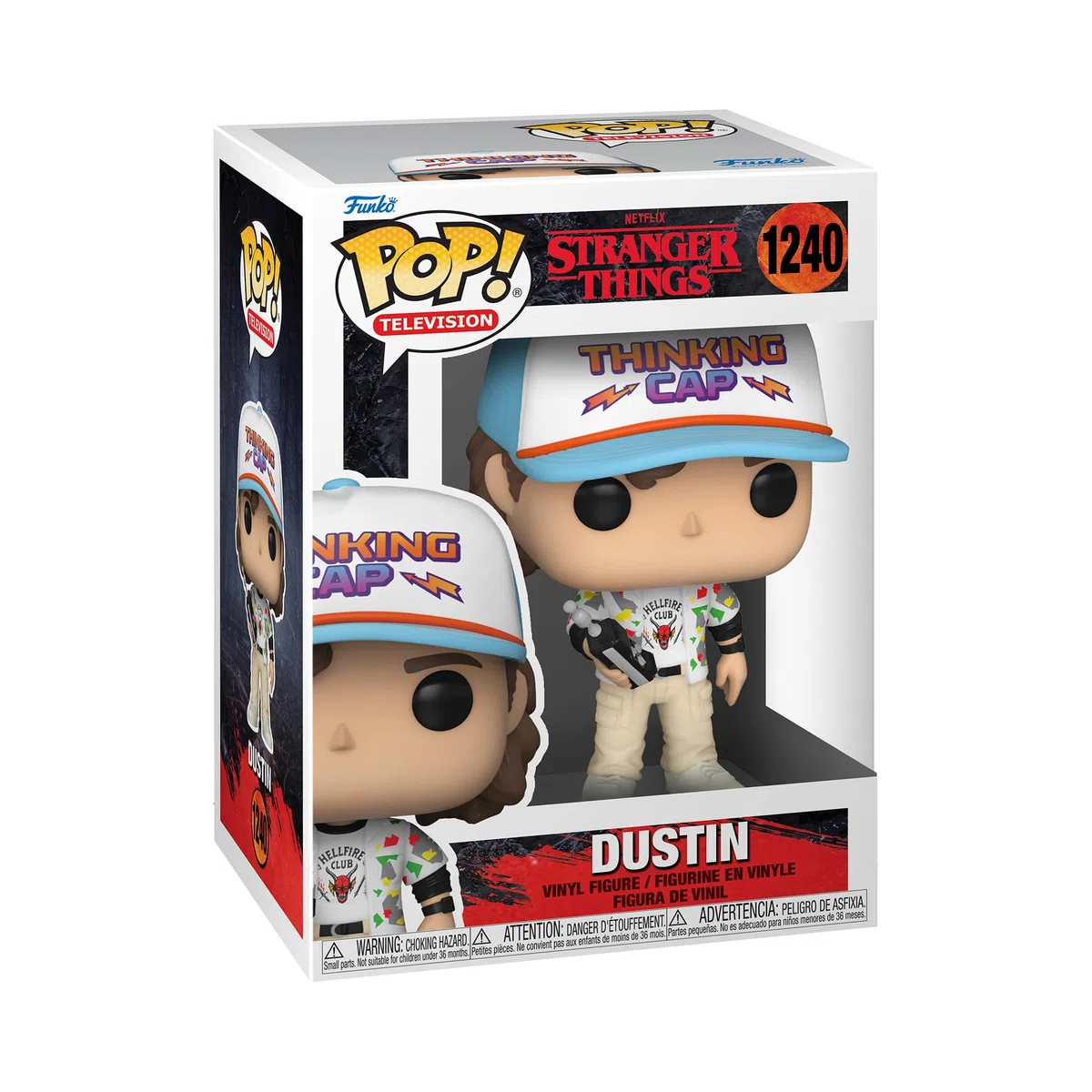 Funko Pop! TV: Stranger Things - Dustin Henderson - Aka Senzadenti- Figura in Vinile da Collezione - Idea Regalo - Merchandising Ufficiale - Giocattoli per Bambini e Adulti - TV Fans