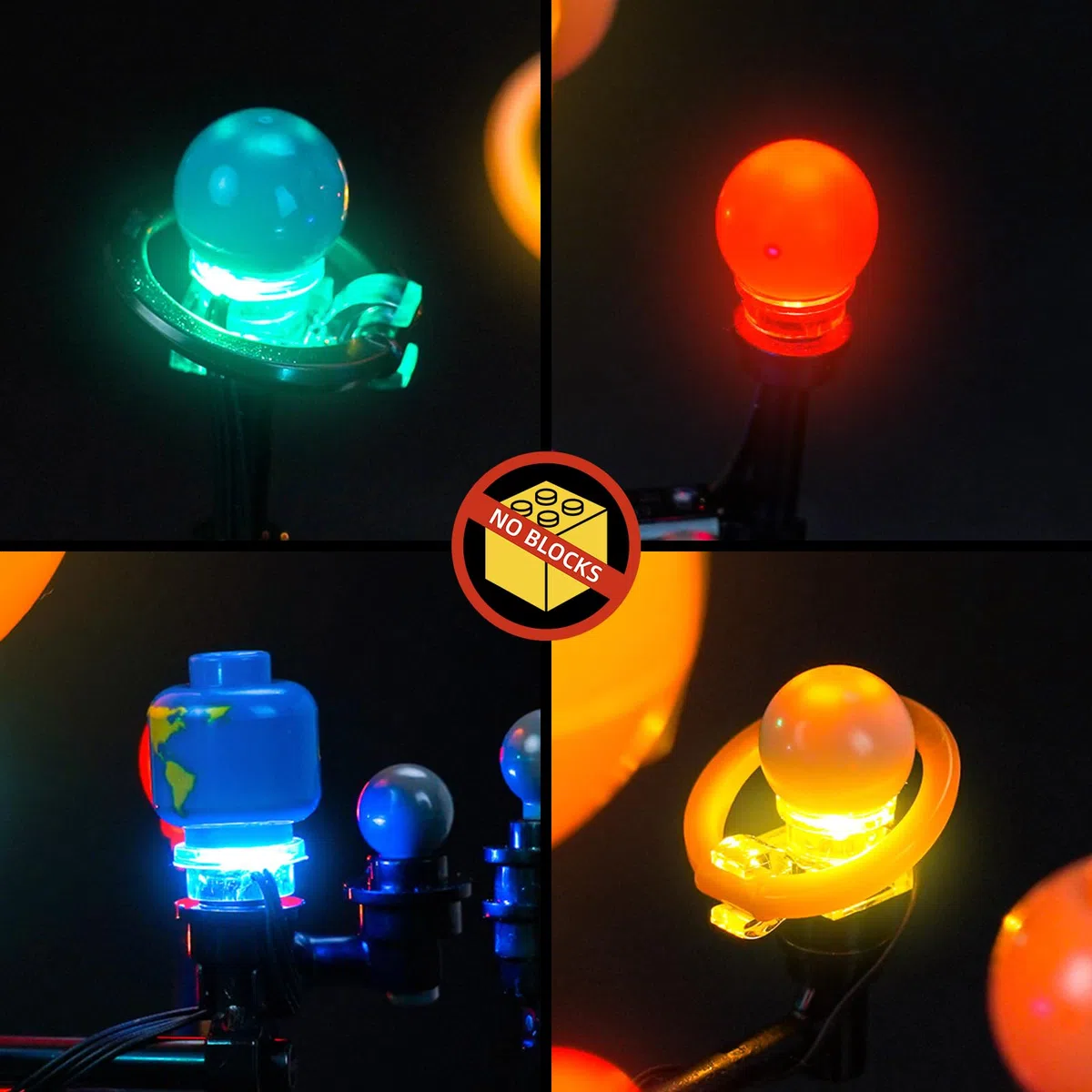 BrickBling Solo luce LED, compatibile con Lego Creator 3 in 1 Space Exploration Telescope 31378-Non viene fornito con modello