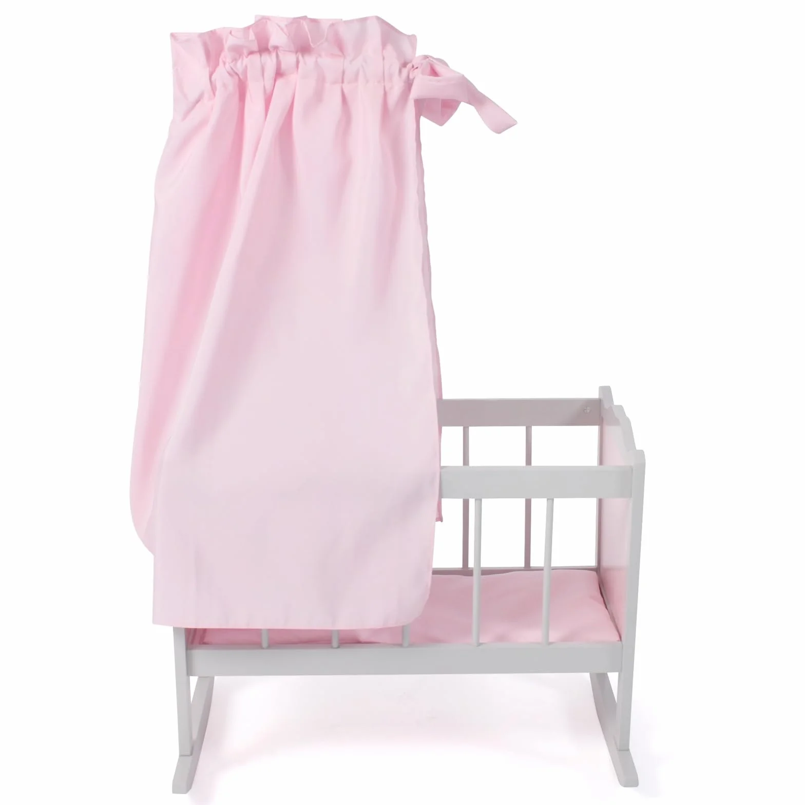 Bayer Chic 2000 - Culla per bambole, culla per bambole, letto delle bambole, mobili per bambole, accessori per bambole, Puntos grigio